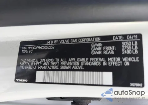 2012 Volvo S60 T6 из США, поврежденный, VIN YV1902FHXC2055252